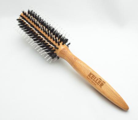 Rundhaarbürste Durchmesser 20x54 mm Wildschweinborste und Frisierstifte mit Noppen Profi-Stylingbürsten